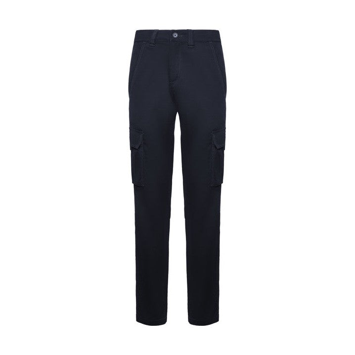 Pantalón de trabajo largo multibolsillos stretch cargo mujer RO8407