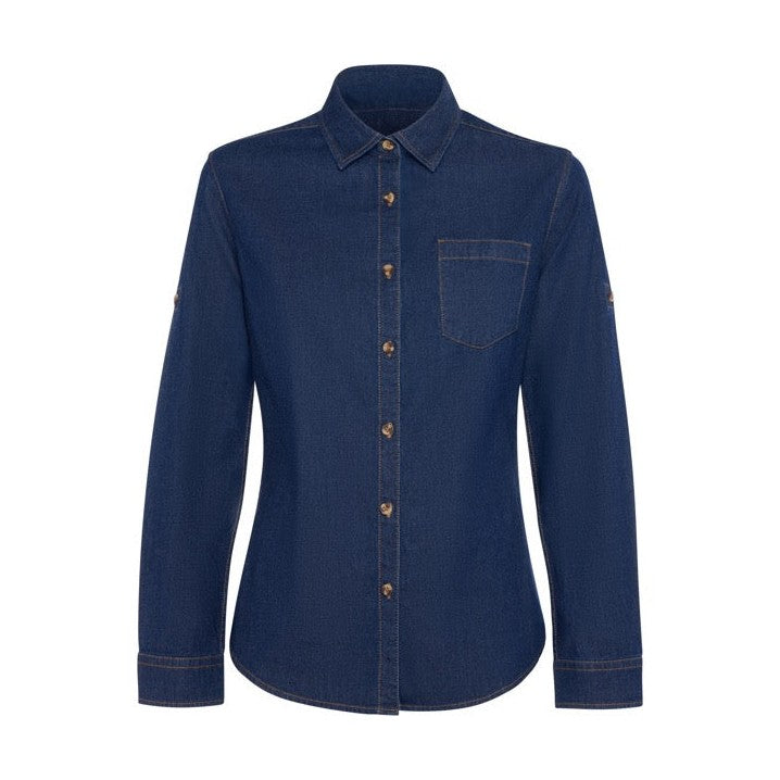 Camisa vaquera manga larga mujer stretch LUJAN WOMAN RO6707