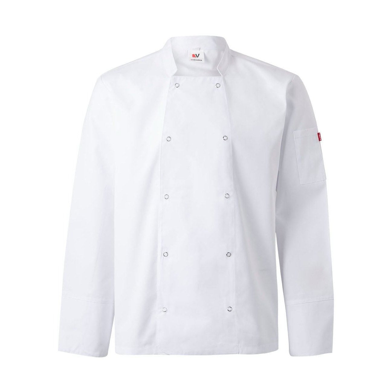 Chaqueta de cocina con automáticos manga larga VE405206