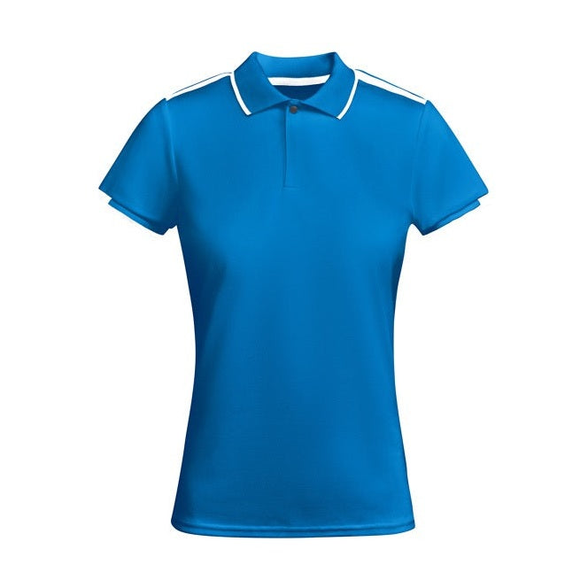 Polo técnico mujer manga corta transpirable bicolor antibacteriano RO0409
