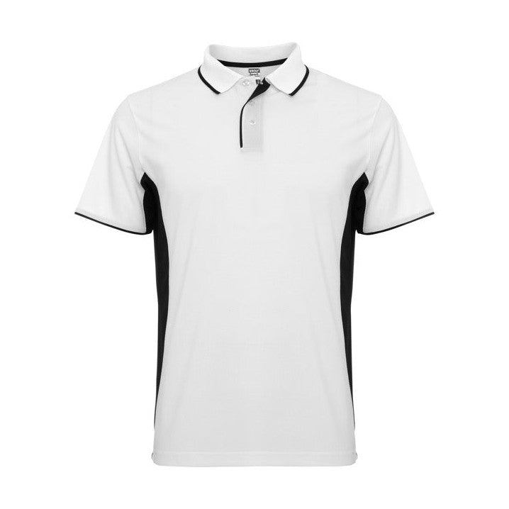 Polo técnico manga corta transpirable bicolor con paneles RO0421