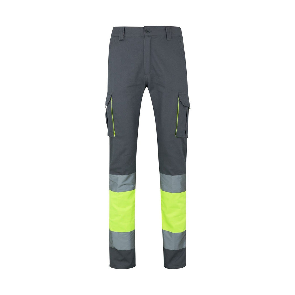 Pantalón 100% algodón bicolor multibolsillos VE303007