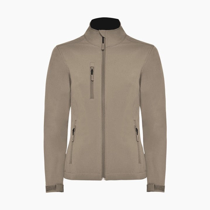 Chaqueta mujer softshell de 2 capas con cremallera invertida RO6437
