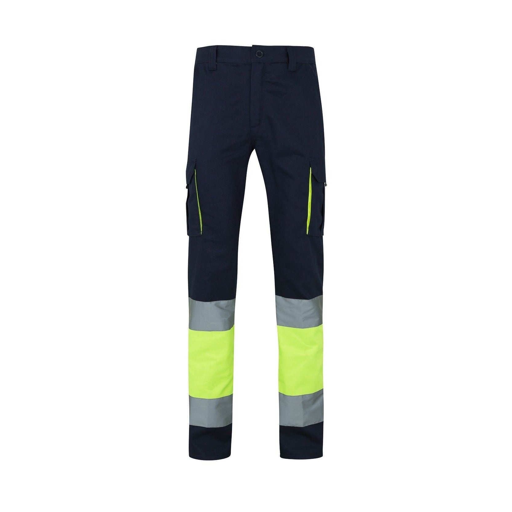 Pantalón 100% algodón bicolor multibolsillos VE303007