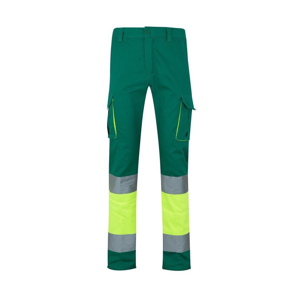 Pantalón 100% algodón bicolor multibolsillos VE303007