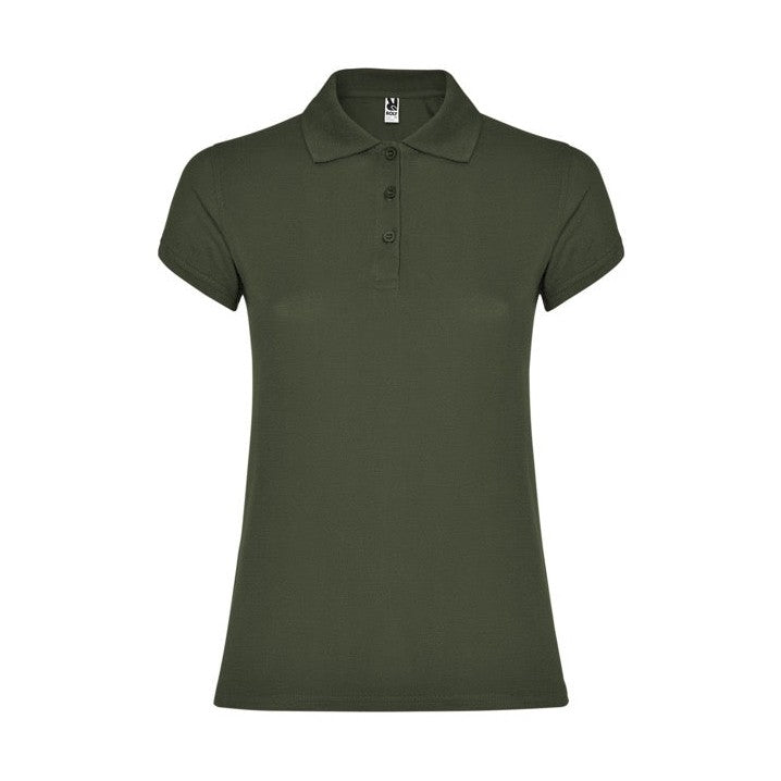 Polo entallado manga corta algodón piqué 200g RO6634
