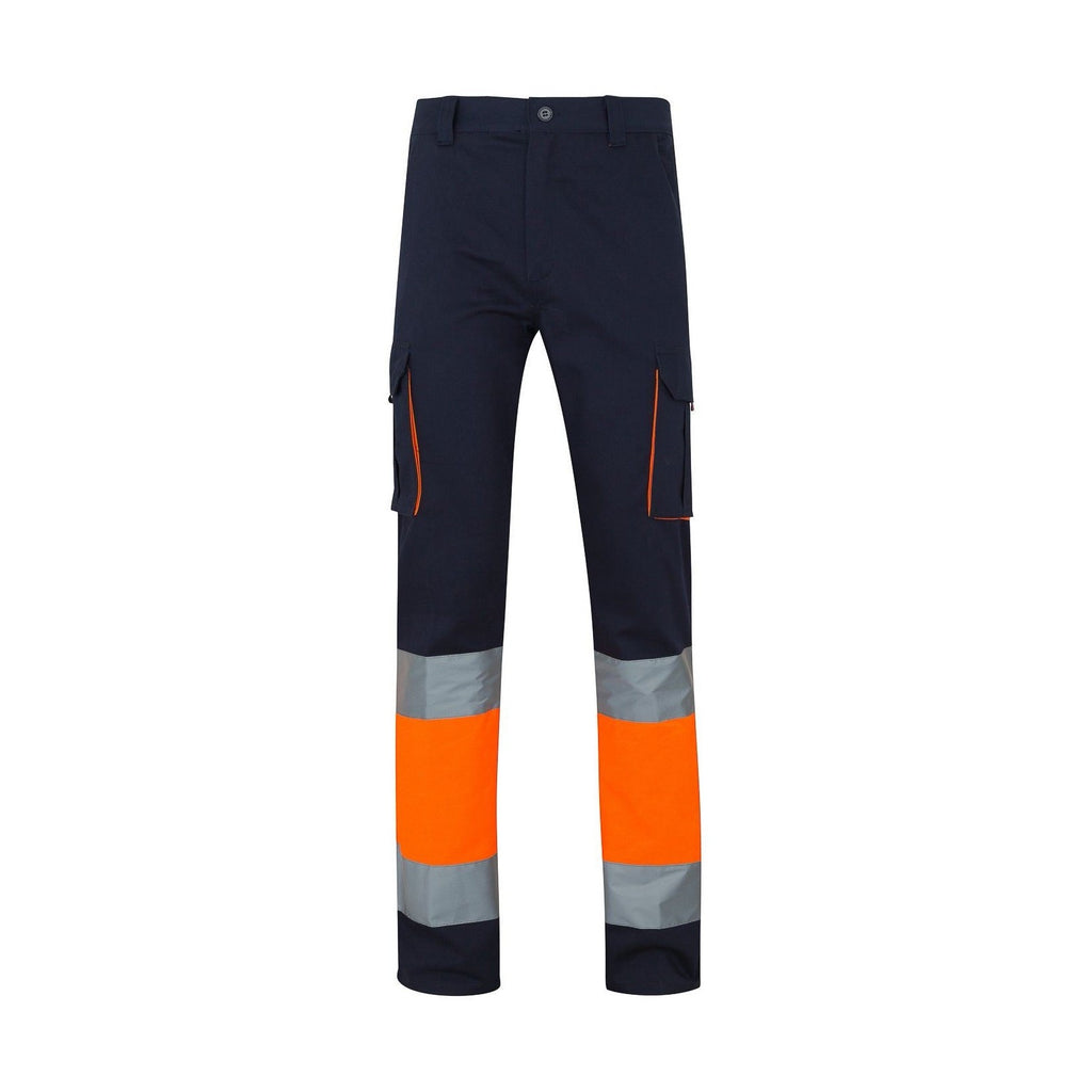 Pantalón 100% algodón bicolor multibolsillos VE303007