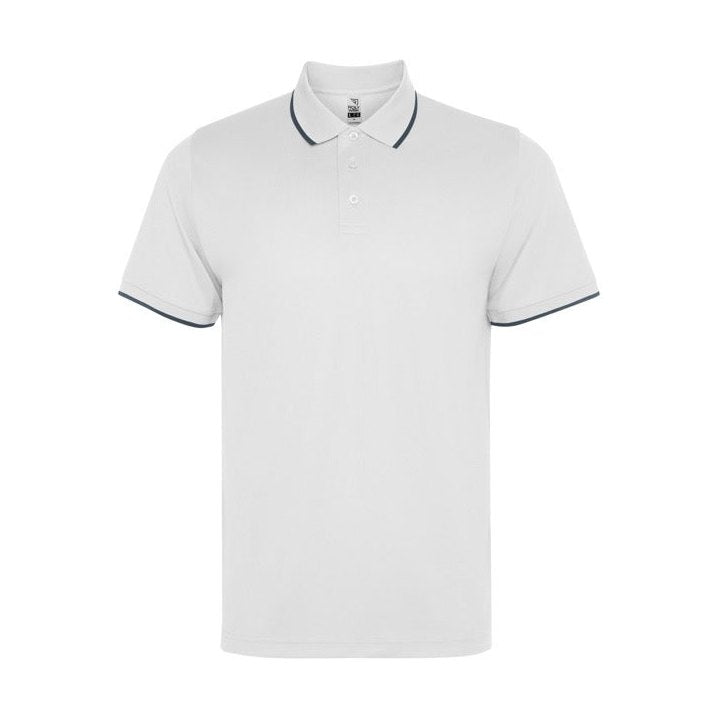 Polo técnico manga corta unisex con detalles a contraste RO8421