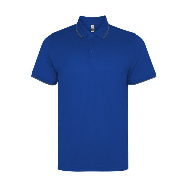 Polo técnico manga corta unisex con detalles a contraste RO8421