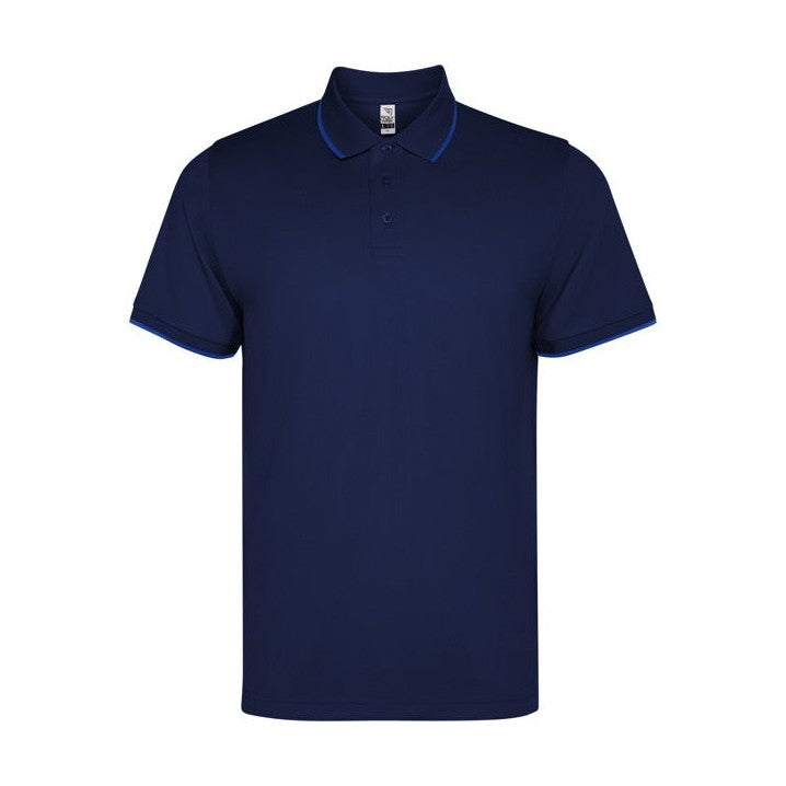 Polo técnico manga corta unisex con detalles a contraste RO8421
