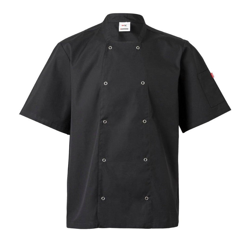 Chaqueta de cocina con automáticos manga corta VE405205