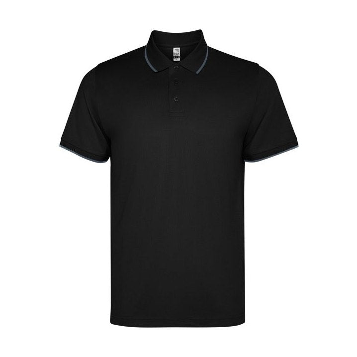 Polo técnico manga corta unisex con detalles a contraste RO8421