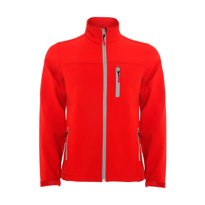 Chaqueta softshell de 2 capas con cremallera a contraste RO6432