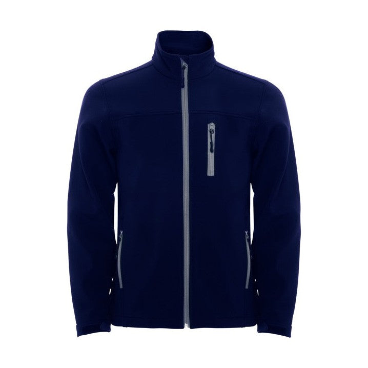 Chaqueta softshell de 2 capas con cremallera a contraste RO6432
