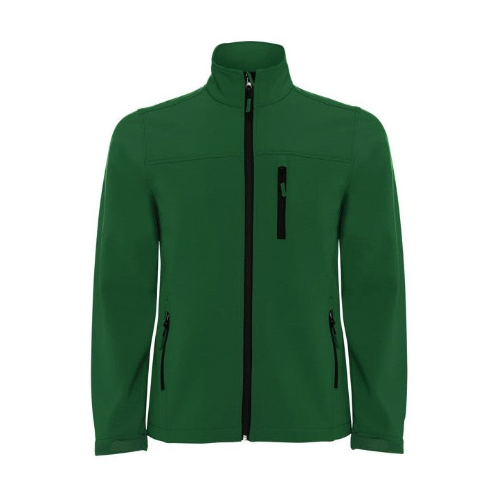 Chaqueta softshell de 2 capas con cremallera a contraste RO6432