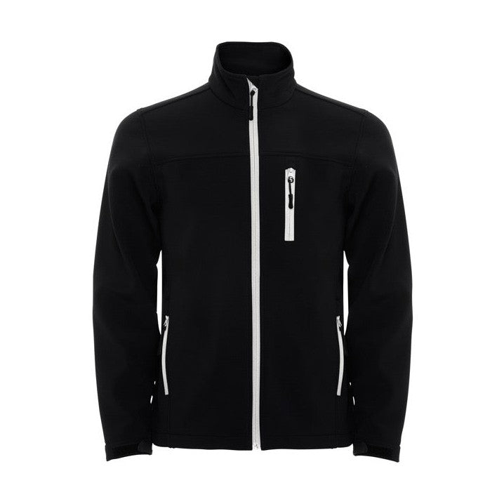Chaqueta softshell de 2 capas con cremallera a contraste RO6432