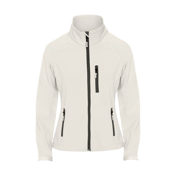 Chaqueta softshell mujer de 2 capas con cremallera a contraste RO6433