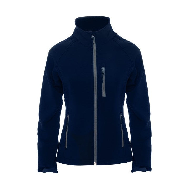 Chaqueta softshell mujer de 2 capas con cremallera a contraste RO6433