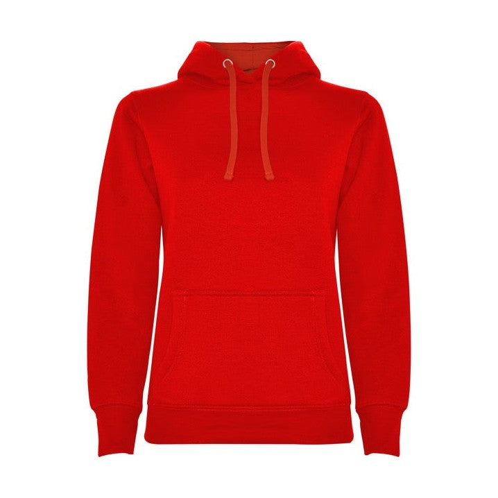 Sudadera mujer con capucha forrada y apertura para pulgar RO1068