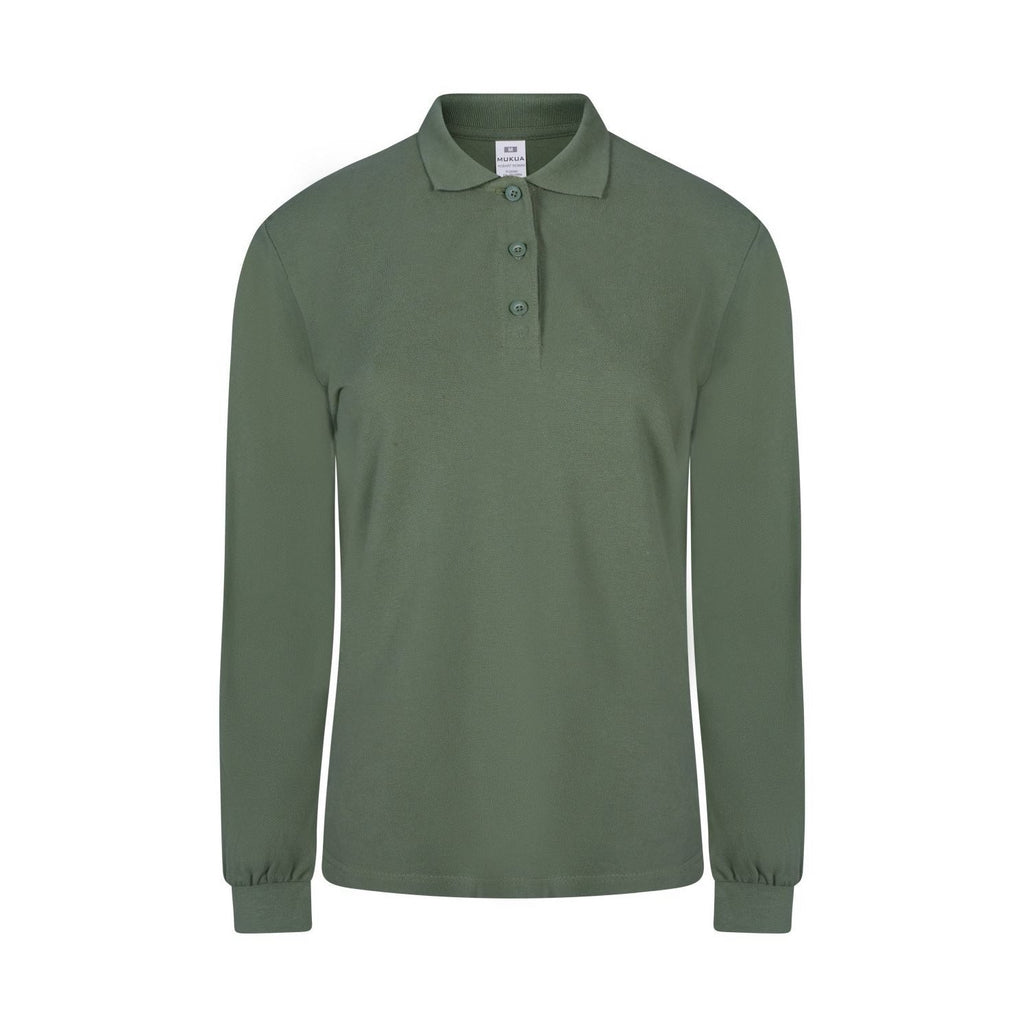 Polo mujer manga larga 100% algodón VEPL200WC