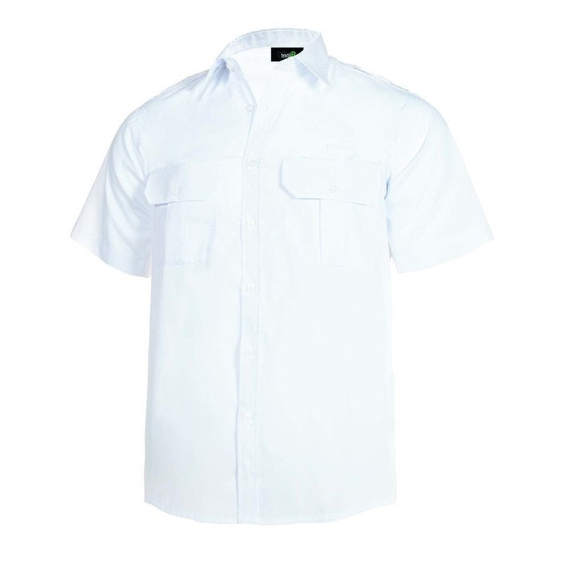 Camisa unisex manga corta cuello camisero TE120C