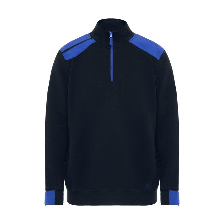 Sudadera media cremallera con piezas a contraste RO8413
