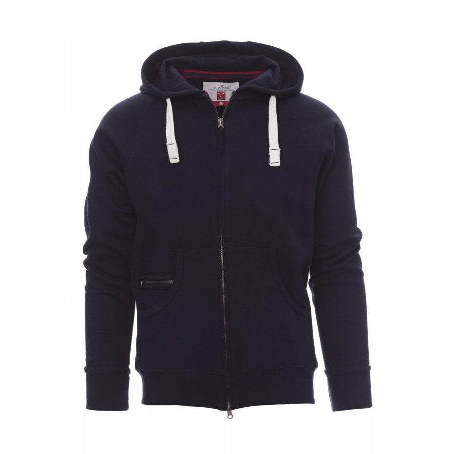 Sudadera hombre con capucha y cremallera completa cubierta PA000021-0001