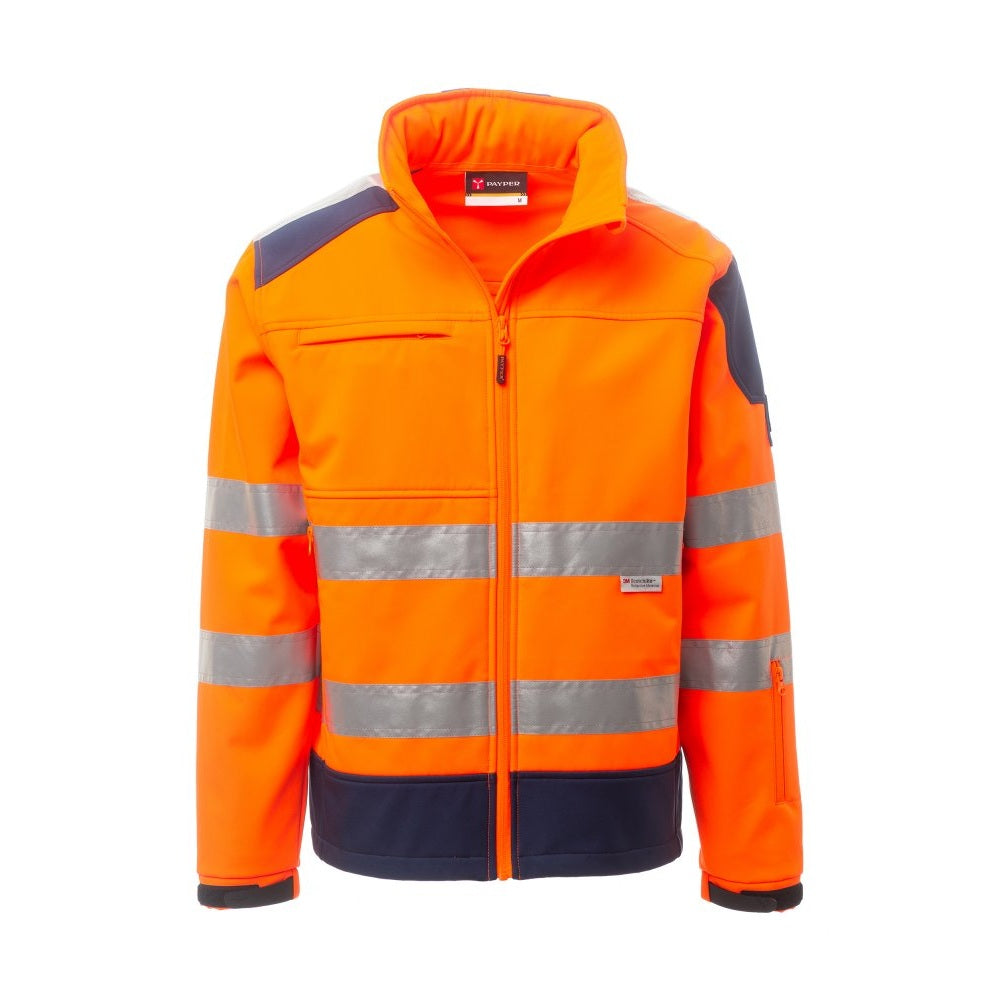 Chaqueta Soft-Shell ergonómica de alta visibilidad para hombre PA001450-0053