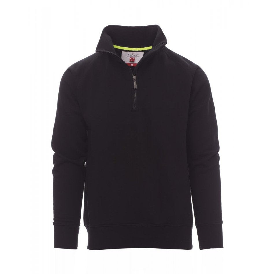 Sudadera hombre con media cremallera y mangas ranglán PA000001-0001