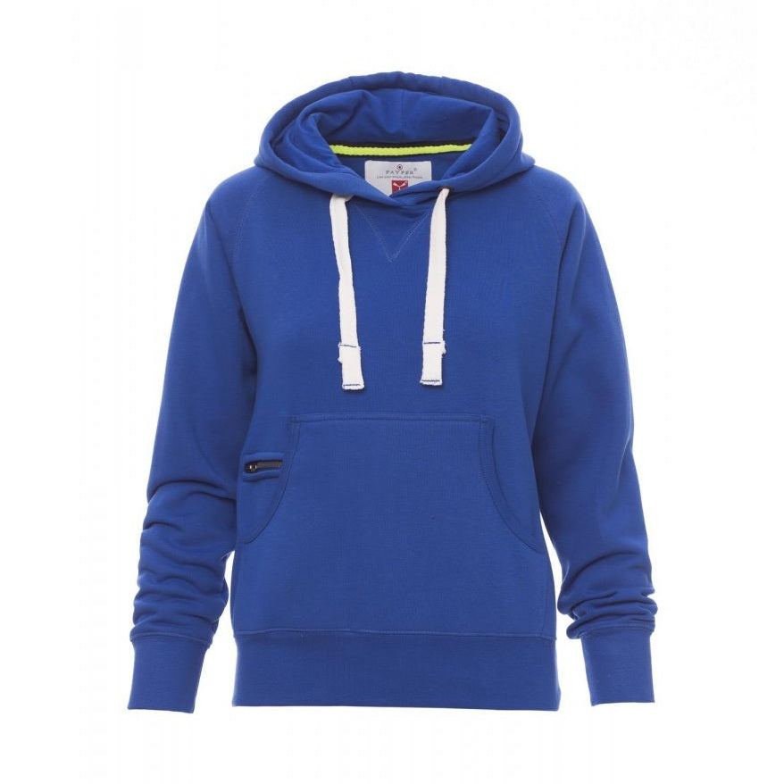 Sudadera mujer con capucha ceñida y bolsillo canguro PA000020-0001