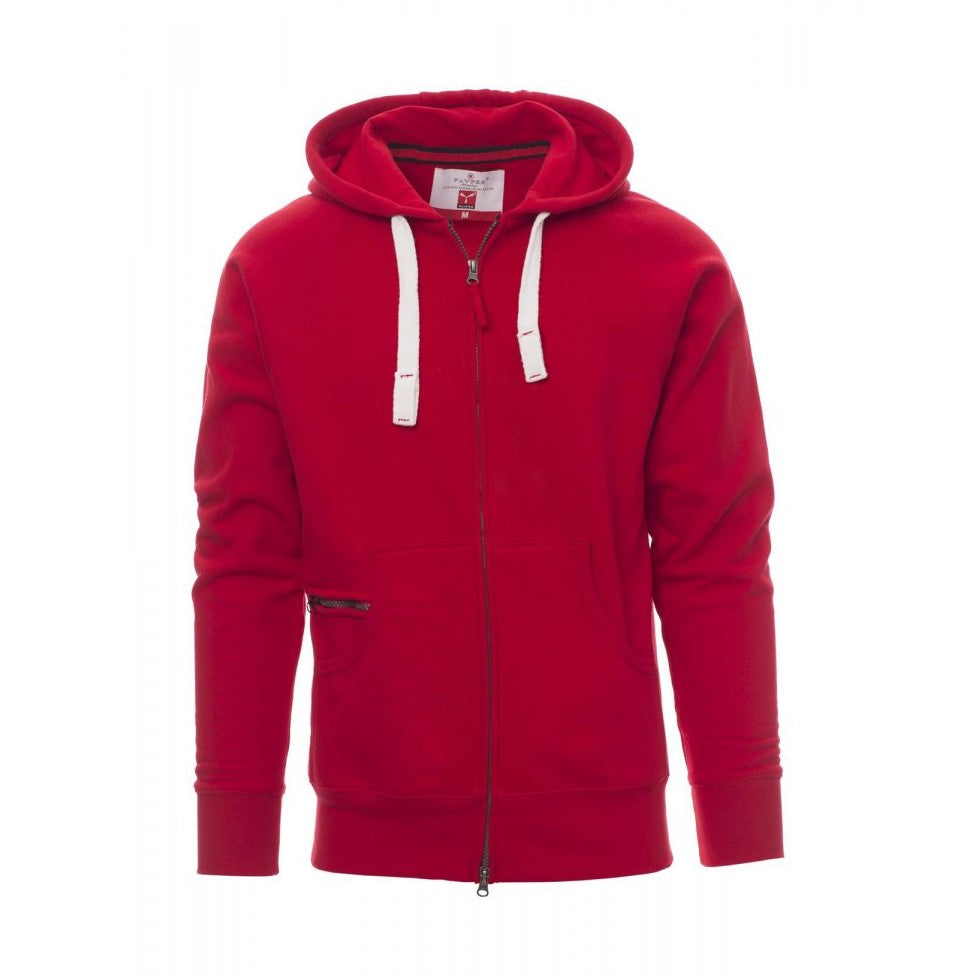 Sudadera hombre con capucha y cremallera completa cubierta PA000021-0001