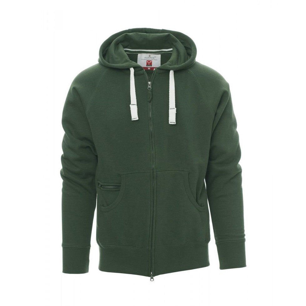 Sudadera hombre con capucha y cremallera completa cubierta PA000021-0001
