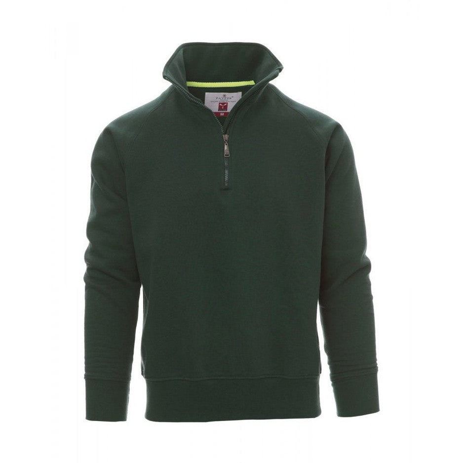 Sudadera hombre con media cremallera y mangas ranglán PA000001-0001