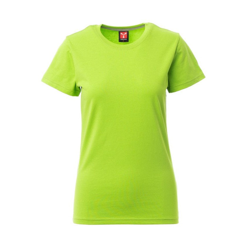 Camiseta ceñida manga corta cuello redondo mujer PA000948-0337