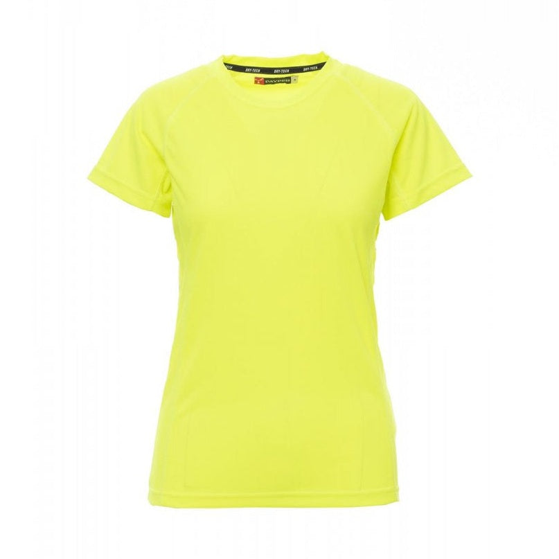 Camiseta técnica deportiva ceñida mujer mangas ranglán PA000465-0028