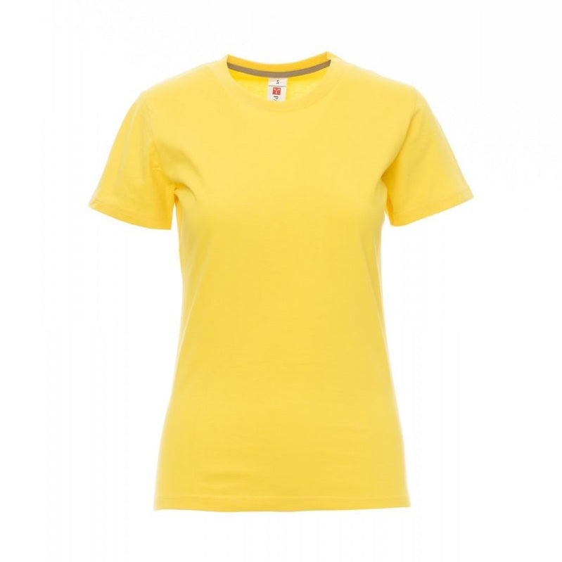 Camiseta ceñida manga corta cuello redondo mujer PA000948-0337