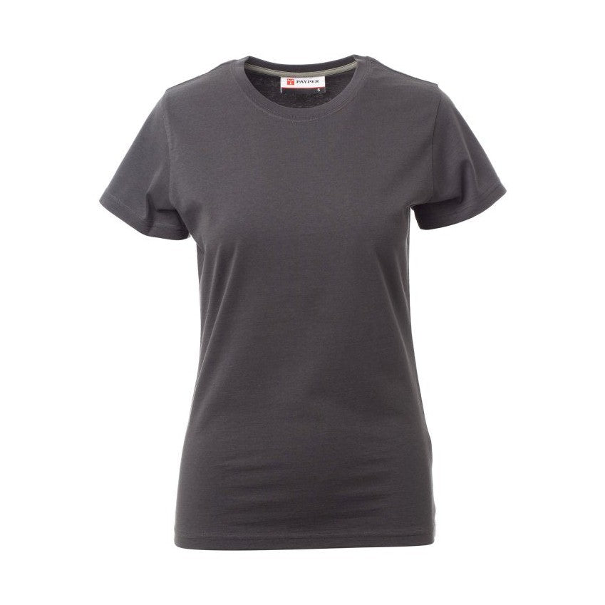 Camiseta ceñida manga corta cuello redondo mujer PA000948-0337