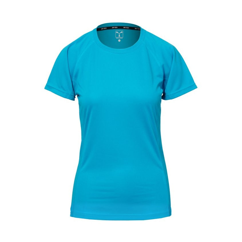 Camiseta técnica deportiva ceñida mujer mangas ranglán PA000465-0028