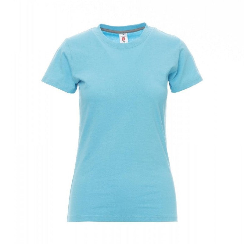 Camiseta ceñida manga corta cuello redondo mujer PA000948-0337