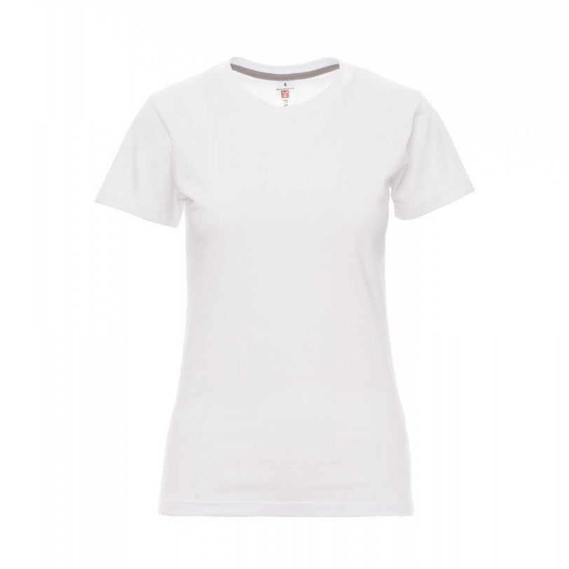 Camiseta ceñida manga corta cuello redondo mujer PA000948-0337