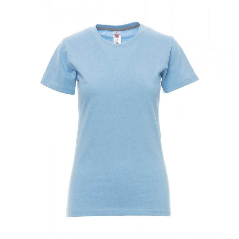 Camiseta ceñida manga corta cuello redondo mujer PA000948-0337