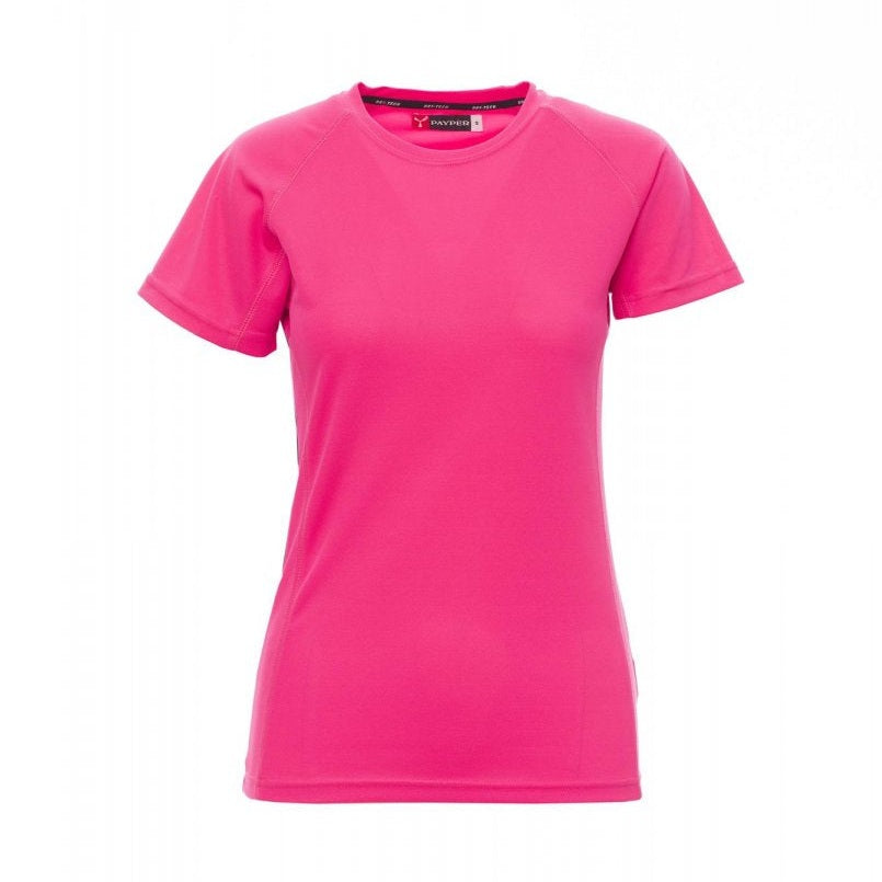 Camiseta técnica deportiva ceñida mujer mangas ranglán PA000465-0028