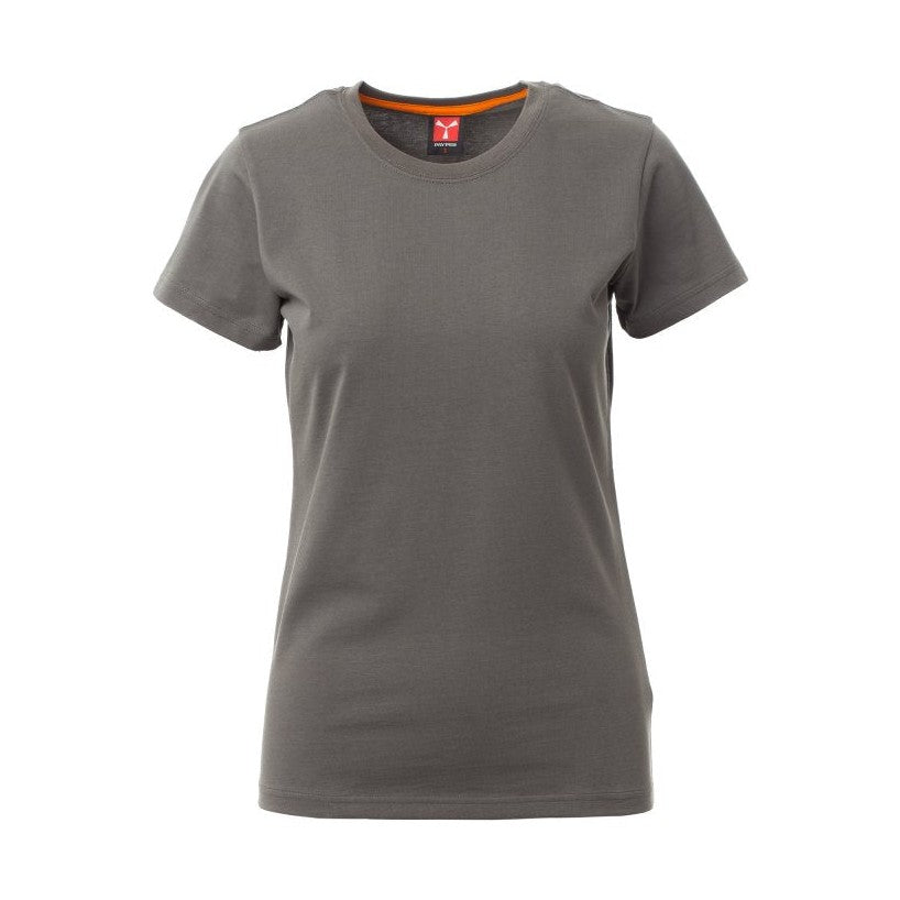 Camiseta ceñida manga corta cuello redondo mujer PA000948-0337