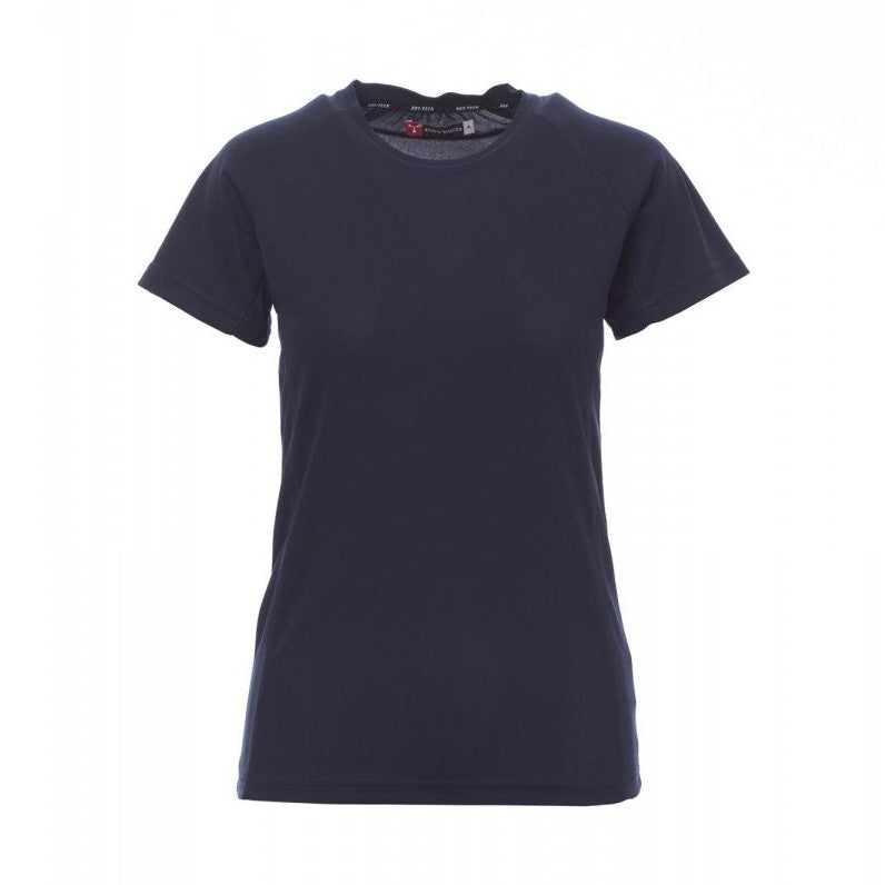 Camiseta técnica deportiva ceñida mujer mangas ranglán PA000465-0028