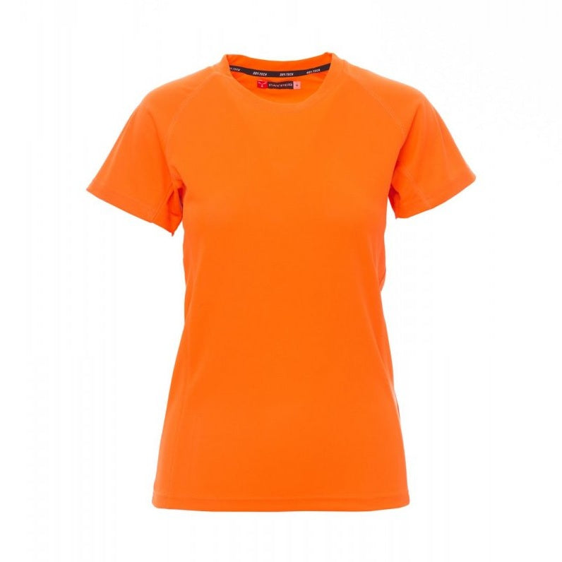Camiseta técnica deportiva ceñida mujer mangas ranglán PA000465-0028