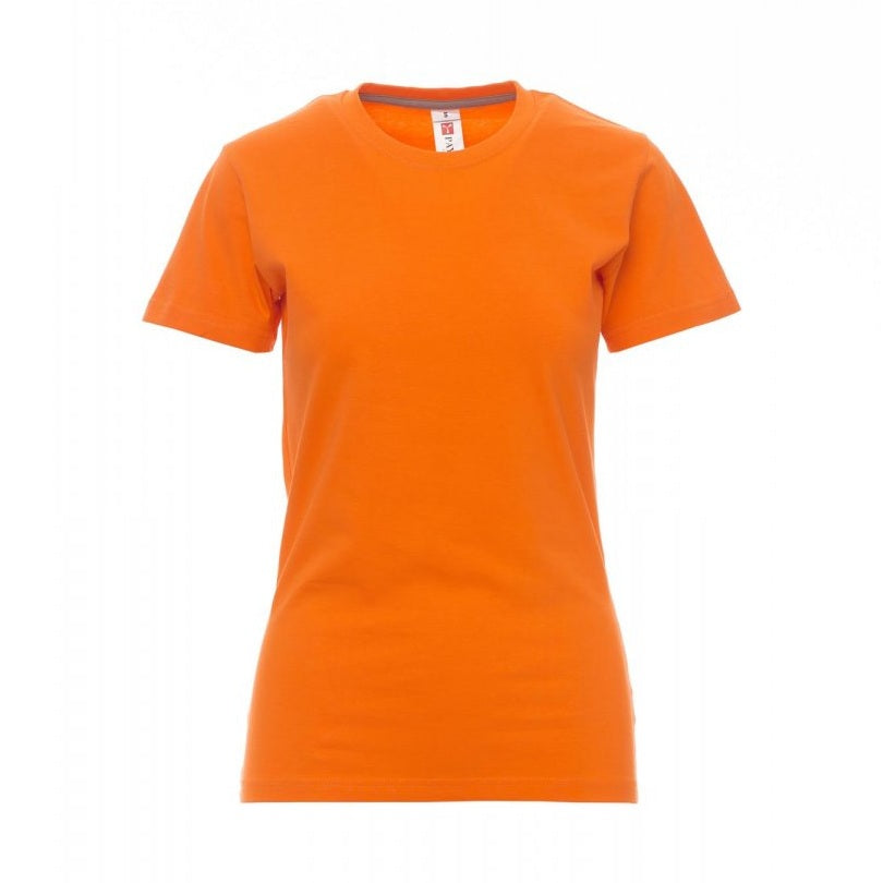 Camiseta ceñida manga corta cuello redondo mujer PA000948-0337