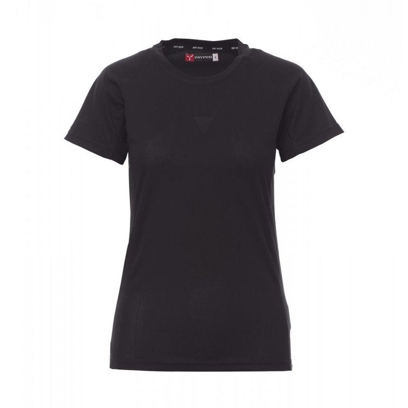 Camiseta técnica deportiva ceñida mujer mangas ranglán PA000465-0028