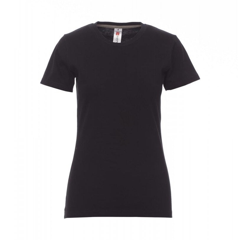 Camiseta ceñida manga corta cuello redondo mujer PA000948-0337