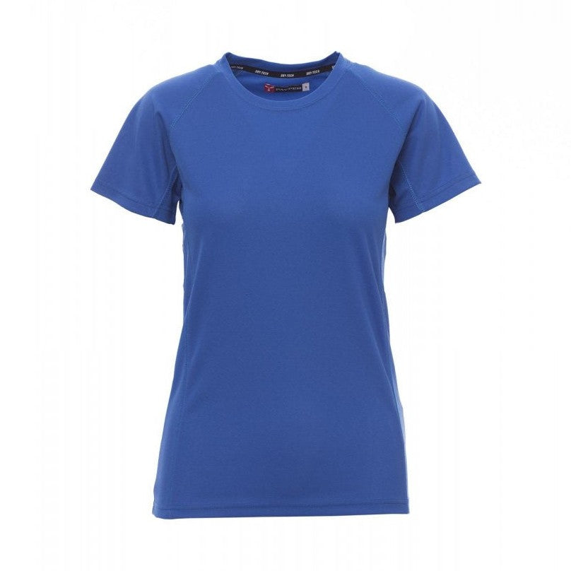 Camiseta técnica deportiva ceñida mujer mangas ranglán PA000465-0028