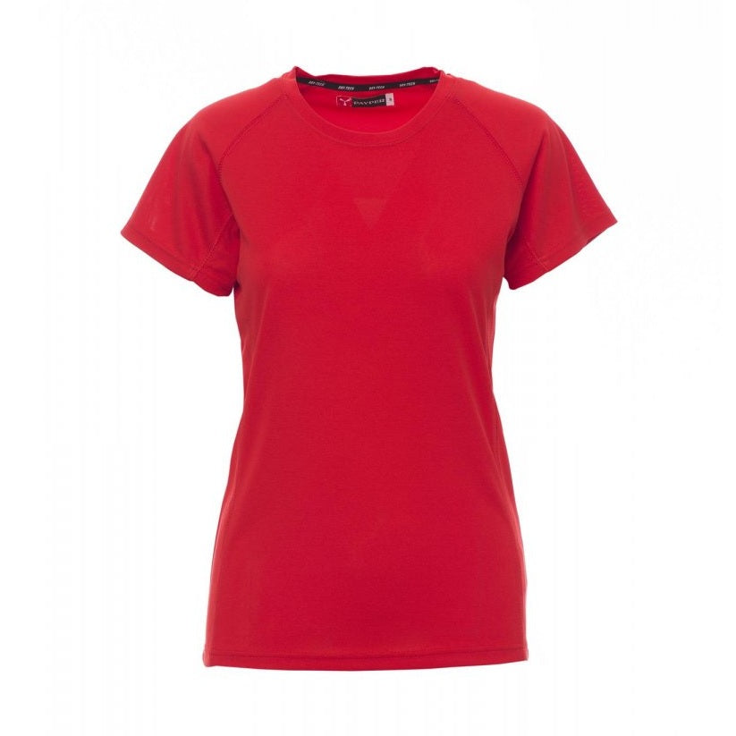 Camiseta técnica deportiva ceñida mujer mangas ranglán PA000465-0028